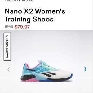 Reebok Nano X2 women’s sneakers size 9